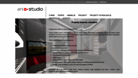 What Anistudio.pl website looked like in 2023 (1 year ago)