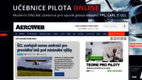What Aeroweb.cz website looked like in 2023 (1 year ago)