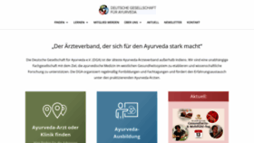 What Ayurveda.de website looked like in 2023 (1 year ago)