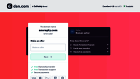What Ansreply.com website looked like in 2023 (2 years ago)