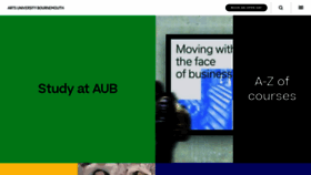 What Aub.ac.uk website looked like in 2023 (1 year ago)