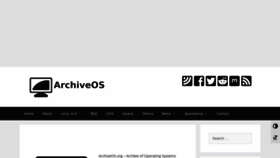 What Archiveos.org website looked like in 2023 (1 year ago)