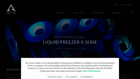 What Arctic.de website looked like in 2023 (1 year ago)