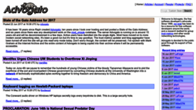 What Advogato.org website looked like in 2023 (1 year ago)