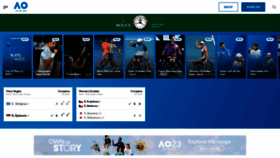 What Australianopen.com website looked like in 2023 (1 year ago)