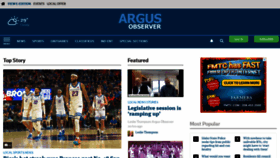 What Argusobserver.com website looked like in 2023 (1 year ago)