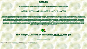 What Apns.de website looked like in 2023 (2 years ago)
