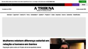 What Atribuna.com.br website looked like in 2023 (1 year ago)