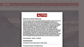 What Alpin.de website looked like in 2023 (1 year ago)