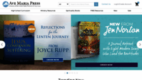 What Avemariapress.com website looked like in 2023 (1 year ago)