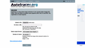 What Autotracer.org website looked like in 2023 (2 years ago)