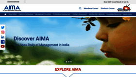 What Aima.in website looked like in 2023 (1 year ago)
