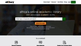 What Afribary.com website looked like in 2023 (1 year ago)