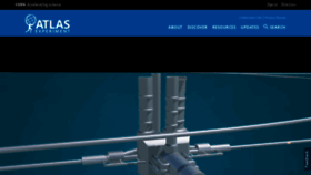 What Atlas.cern website looked like in 2023 (2 years ago)