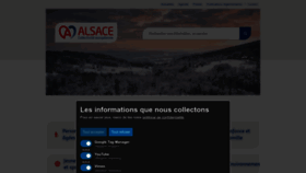 What Alsace.eu website looked like in 2023 (1 year ago)