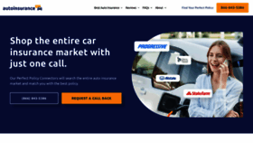 What Autoinsurance.com website looked like in 2023 (1 year ago)