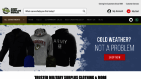 What Armysurplusworld.com website looked like in 2023 (1 year ago)