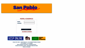 What Academico.ucsp.edu.pe website looked like in 2023 (1 year ago)