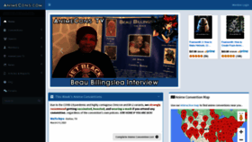 What Animecons.com website looked like in 2023 (2 years ago)