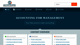What Accountingformanagement.org website looked like in 2023 (1 year ago)