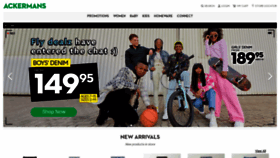 What Ackermans.co.za website looked like in 2023 (1 year ago)