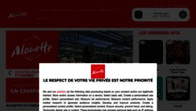 What Alouette.fr website looked like in 2023 (1 year ago)