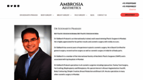 What Ambrosiaaesthetics.com website looked like in 2023 (1 year ago)