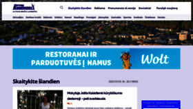 What Alytausnaujienos.lt website looked like in 2023 (1 year ago)