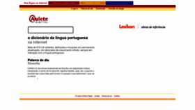 What Aulete.com.br website looked like in 2023 (1 year ago)