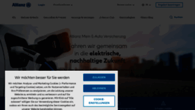 What Allianz.at website looked like in 2023 (1 year ago)