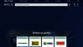 What Aprovaconcursos.com.br website looked like in 2023 (1 year ago)