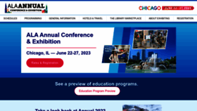What Alaannual.org website looked like in 2023 (2 years ago)