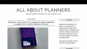 What Allaboutplanners.com.au website looked like in 2023 (1 year ago)
