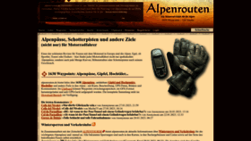 What Alpenrouten.de website looked like in 2023 (1 year ago)