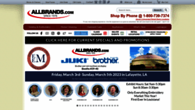 What Allbrands.com website looked like in 2023 (1 year ago)