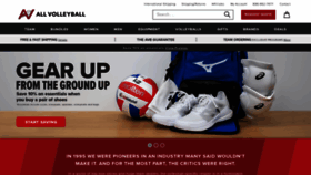 What Allvolleyball.com website looked like in 2023 (1 year ago)