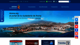 What Arona.org website looked like in 2023 (1 year ago)