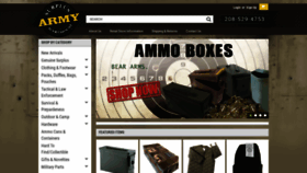 What Armysurpluswarehouse.com website looked like in 2023 (1 year ago)