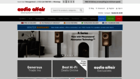 What Audioaffair.co.uk website looked like in 2023 (1 year ago)