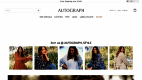 What Autographfashion.com.au website looked like in 2023 (1 year ago)