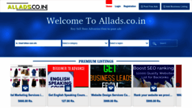 What Allads.co.in website looked like in 2023 (1 year ago)