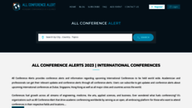 What Allconferencealert.net website looked like in 2023 (1 year ago)