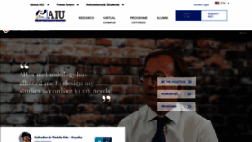 What Aiu.edu website looked like in 2023 (1 year ago)