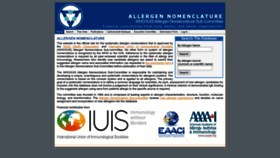 What Allergen.org website looked like in 2023 (2 years ago)