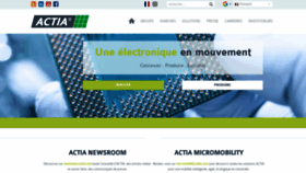 What Actia.com website looked like in 2023 (1 year ago)
