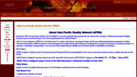 What Apqn.org website looked like in 2023 (1 year ago)