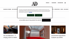 What Admagazine.fr website looked like in 2023 (1 year ago)