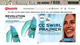 What Alexandar-cosmetics.com website looked like in 2023 (1 year ago)