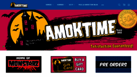What Amoktime.com website looked like in 2023 (1 year ago)