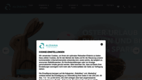 What Aldiana.de website looked like in 2023 (1 year ago)